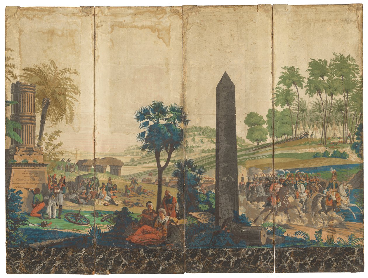 「エジプトのフランス人」[エジプトのフランス人] 作： Jean Julien Detil、1791〜1863