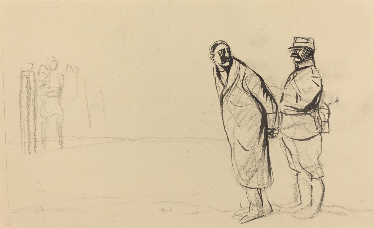 ヴァンセンヌ戦線にて。Bolo pacha, c. 19141919. 作： ジャン・ルイ・フォラン