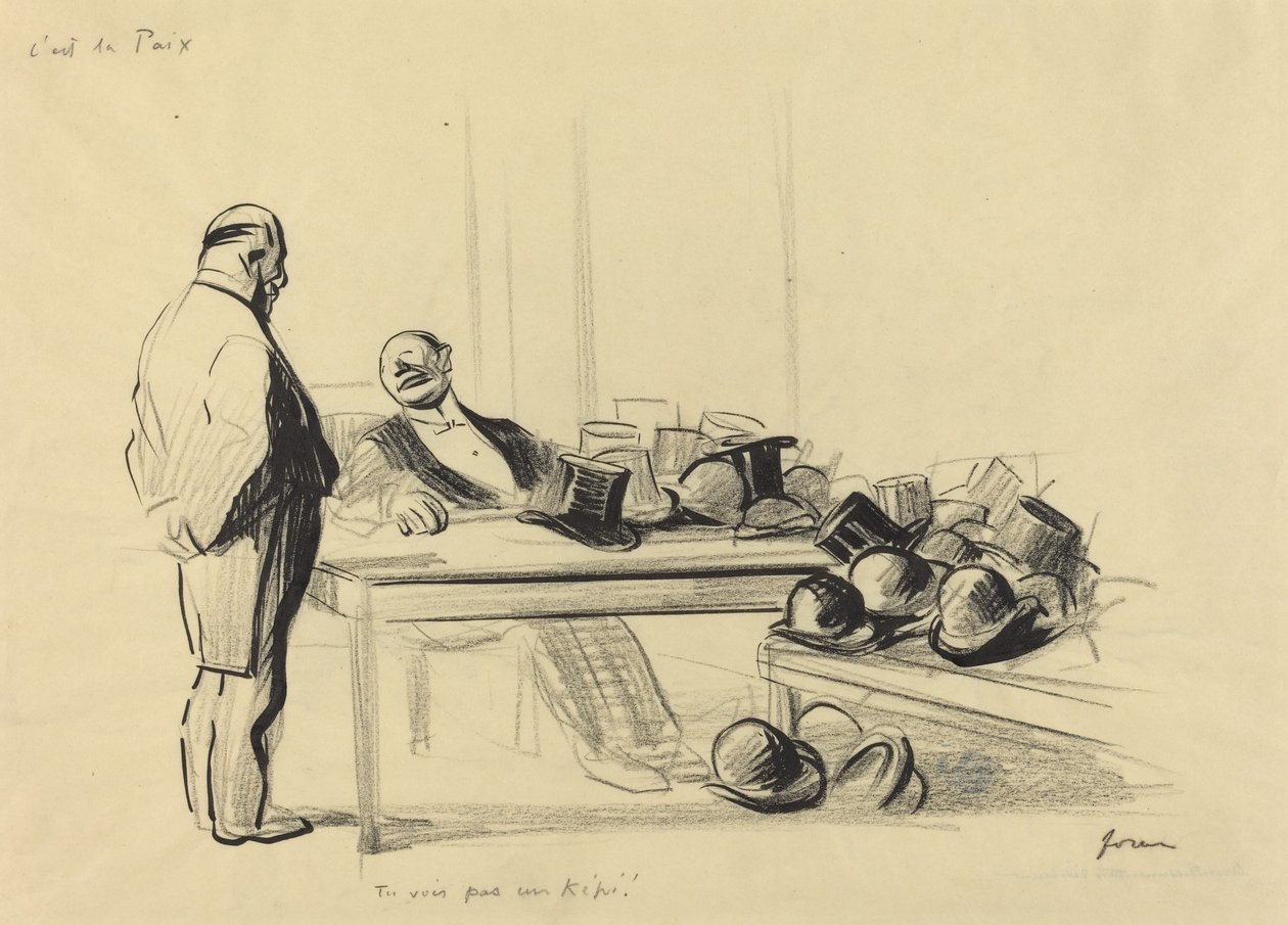 それは平和です。ケープを見ていないのか！？ c. 1919年。 作： ジャン・ルイ・フォラン