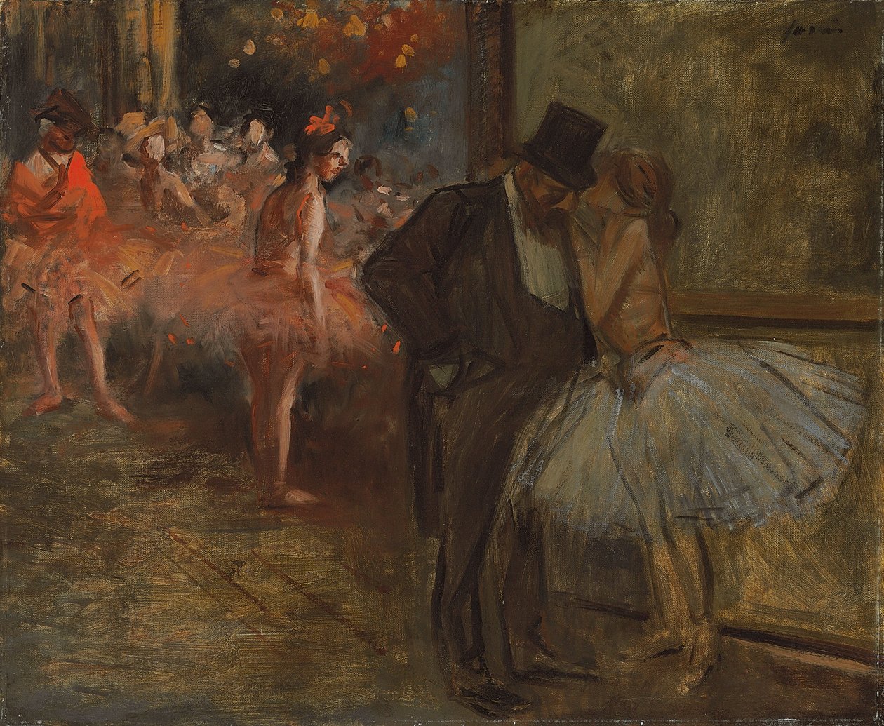 ダンサーとアボンヌ、オペラ座。ダンサーとアボンヌ、アル "オペラ、c.1905 作： ジャン・ルイ・フォラン