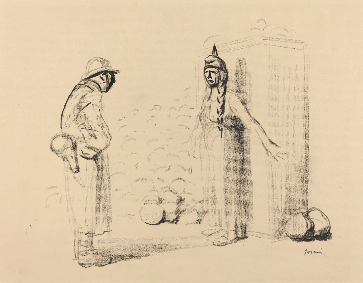 Hiding the louis, c. 1914-1919. 作： ジャン・ルイ・フォラン