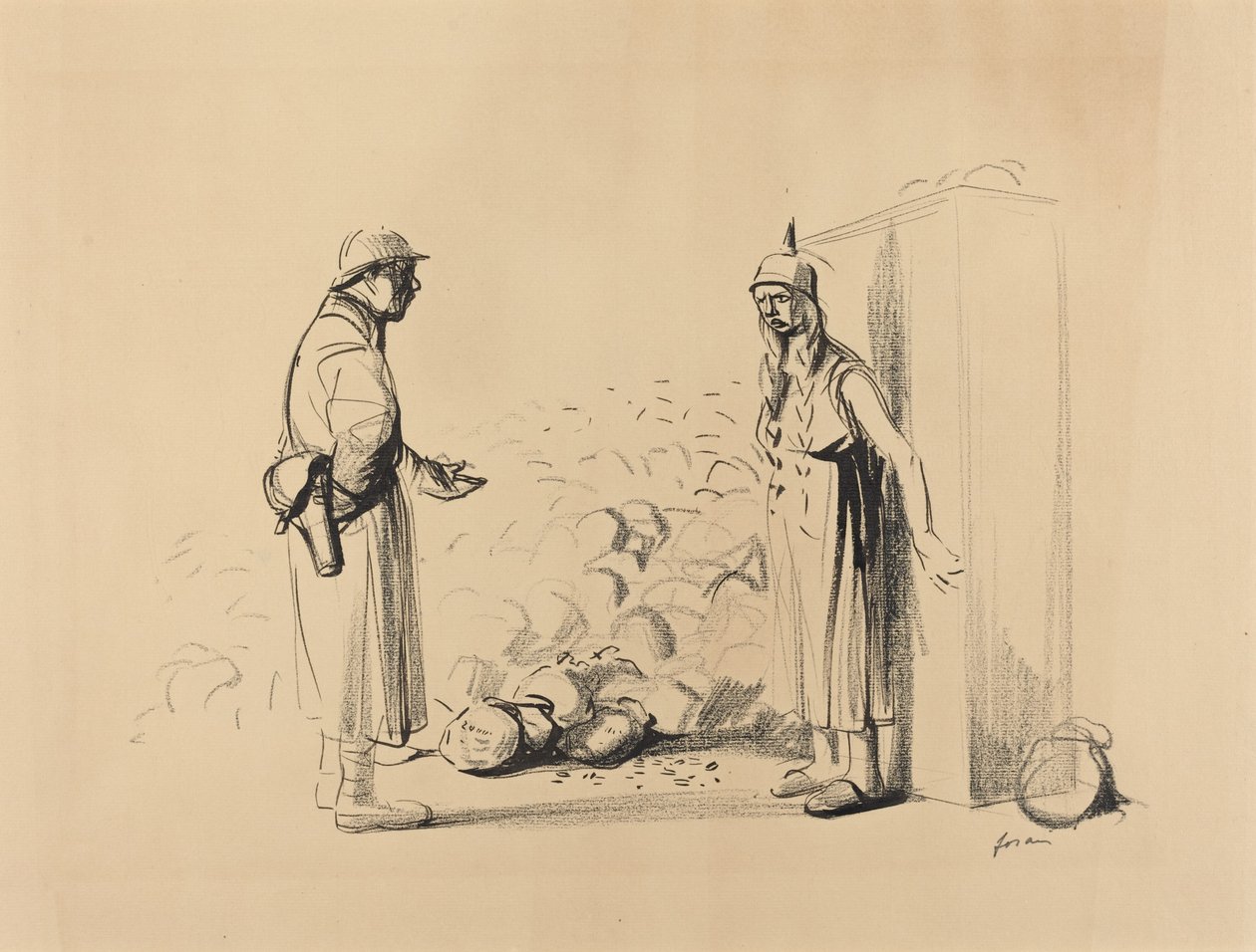 Hiding the louis, c. 1914-1919. 作： ジャン・ルイ・フォラン