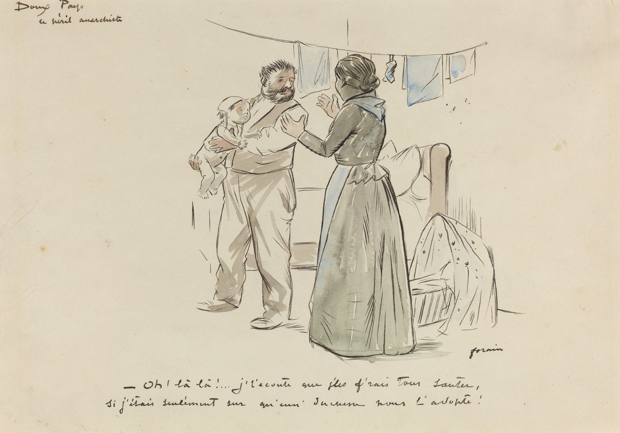 Le Peril Anarchiste（1897年頃）。 作： ジャン・ルイ・フォラン
