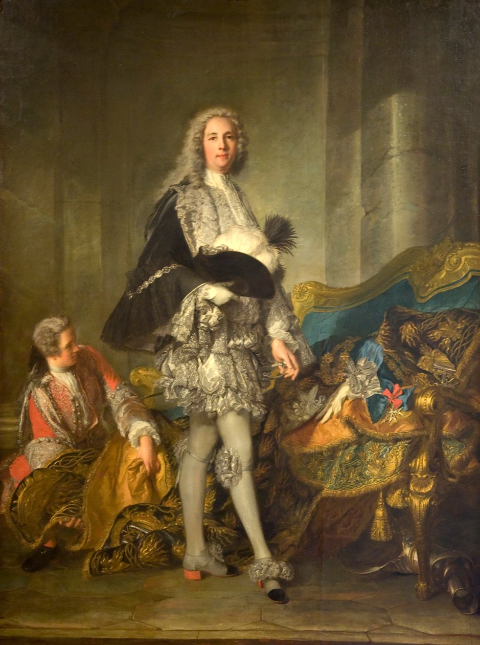 フランス元帥リシュリュー公爵の肖像（1696-1788年） 作： ジャン・マルク・ナティエ
