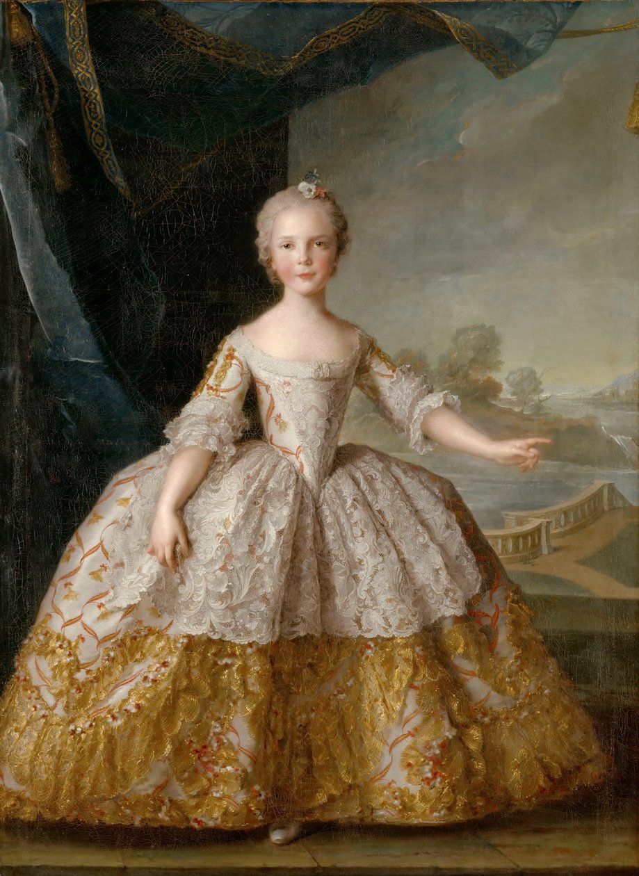 子供の頃のパルマ1741-1763のイザベラ王女 作： ジャン・マルク・ナティエ