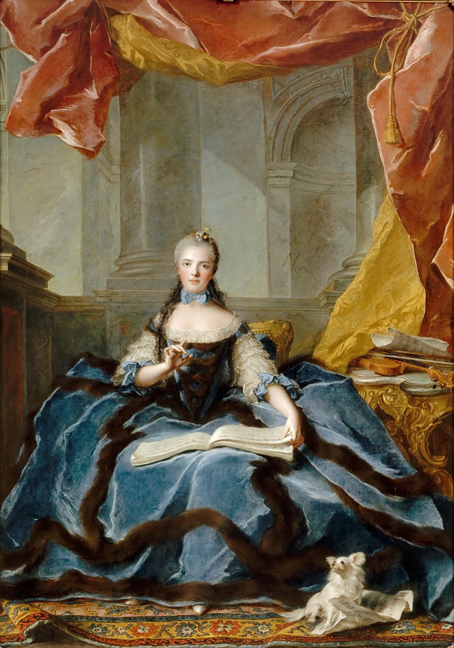 フランスのマリー・アデレード王女1732-1800 作： ジャン・マルク・ナティエ