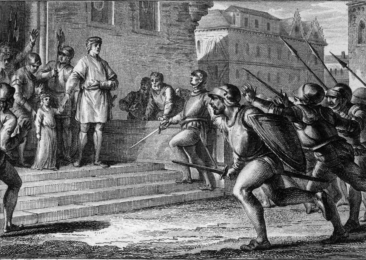 Volksaufstand in Rouen, Normandie, 943: Ludwig IV. d