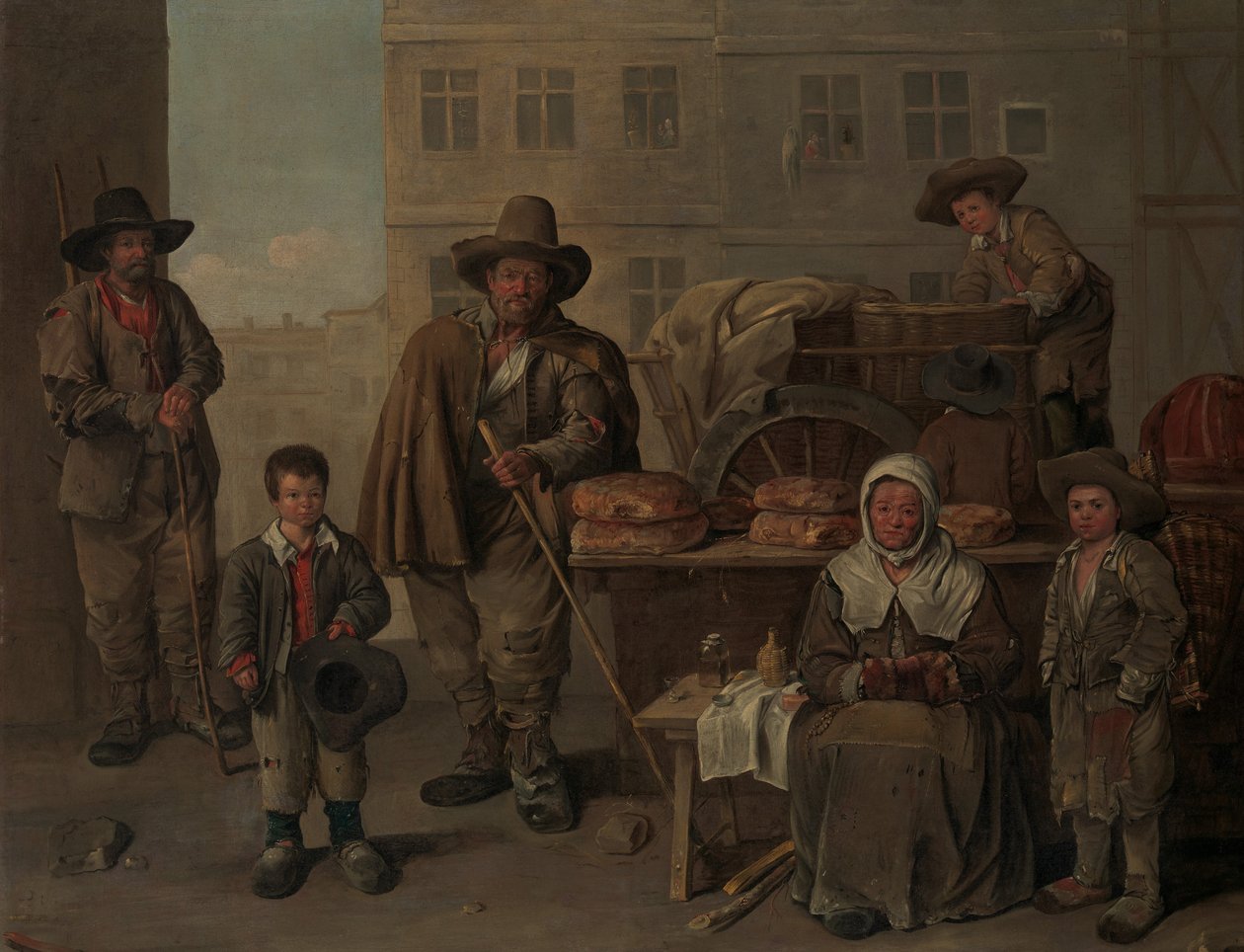 ベーカーズカート、1656年。 作： ジャン・ミシュラン