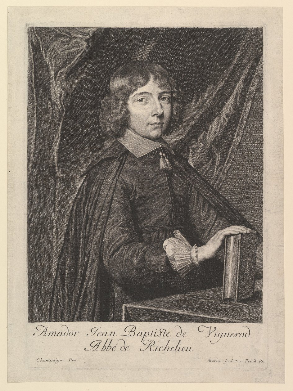 Amador Jean-Baptiste de Vignerod, Abbe de Richelieu. 作： ジャン・モリン