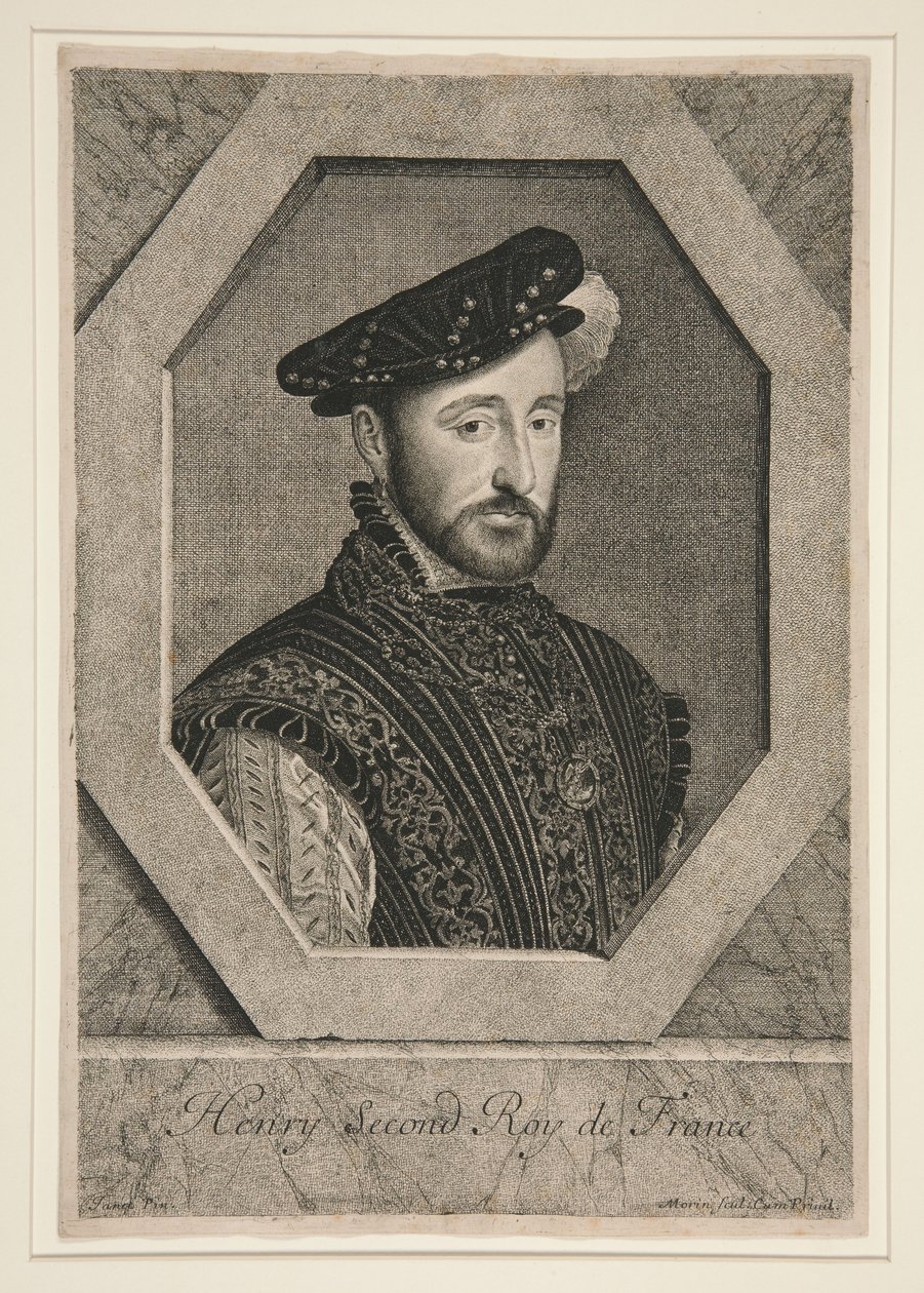 フランス王アンリ2世（1519-1559） 作： ジャン・モリン