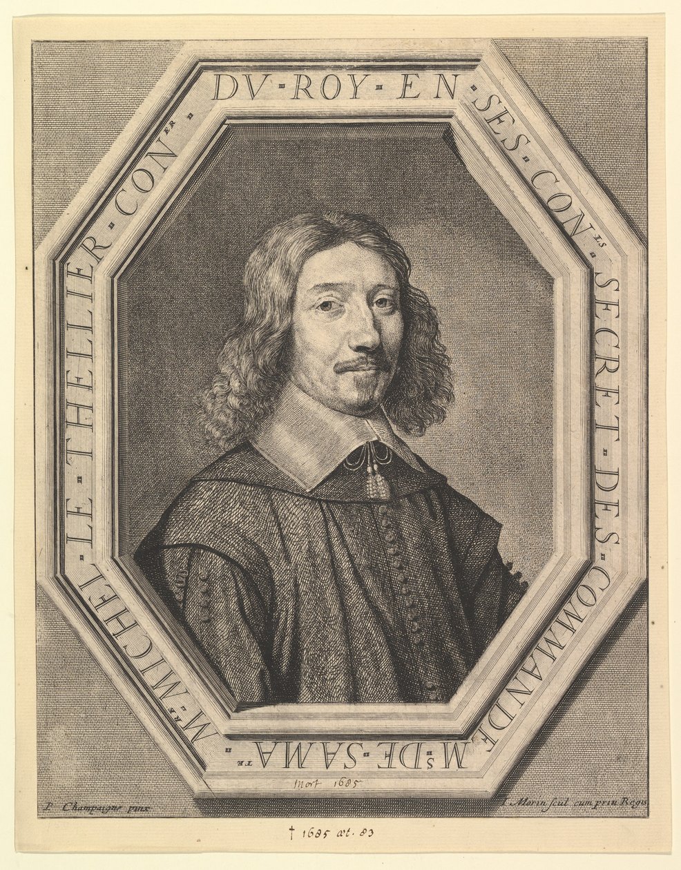 ミシェル・ル・テリエ、王の顧問、1620-50年。 作： ジャン・モリン