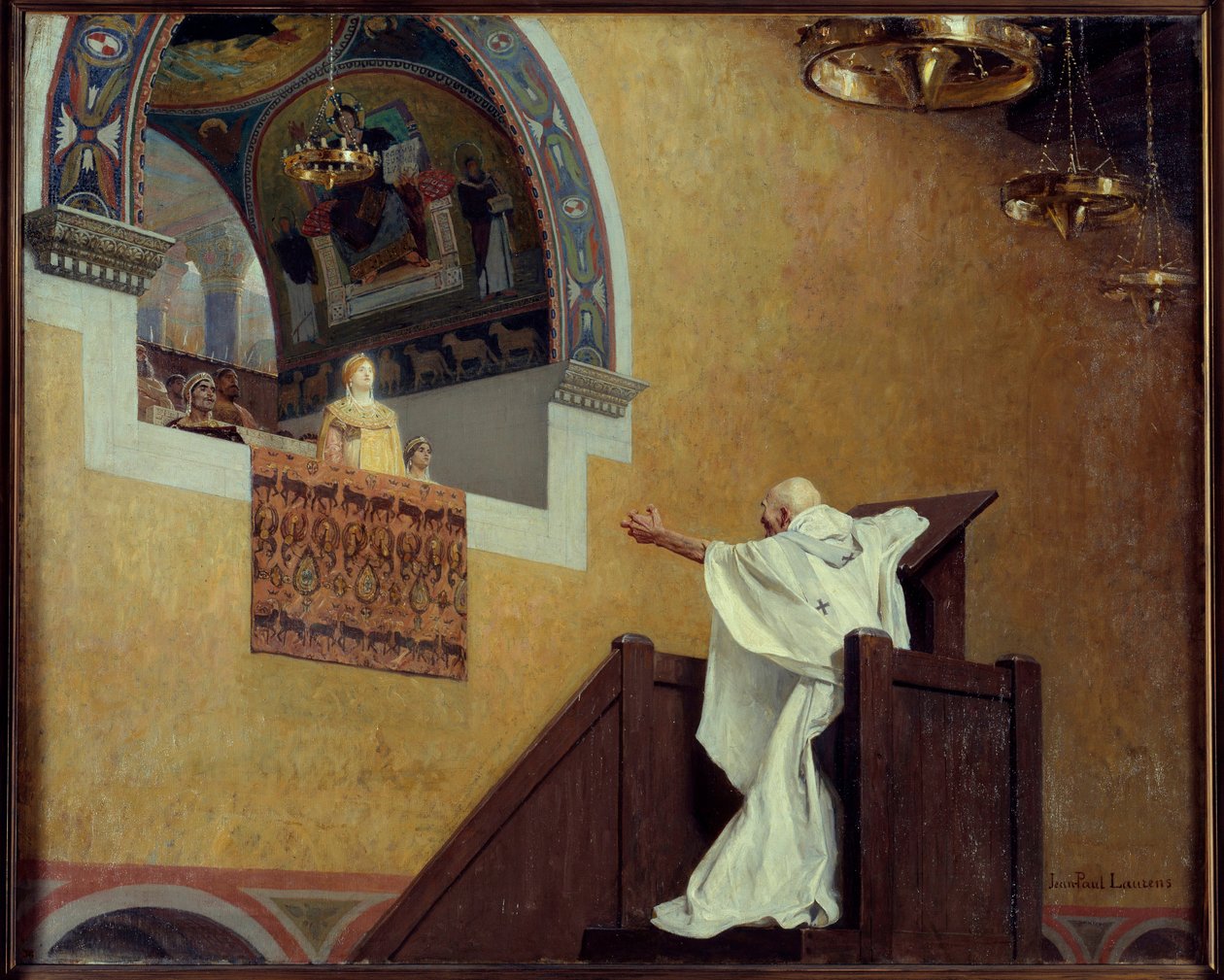 Heiliger Johannes Chrysostomus (349-407) und die Kaiserin Eudoxia von Jean Paul Laurens