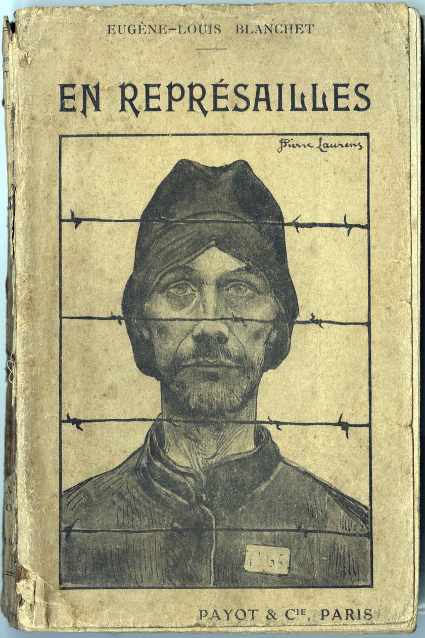 表紙の「En reprisailles」は、Eugene-Louis Blanchet作、Jean-Pierre Laurens（1875-1933）のイラストです。エディション・パイヨ・エ・コンパニー、パリ 作： ジャン・ピエール・ローレンス