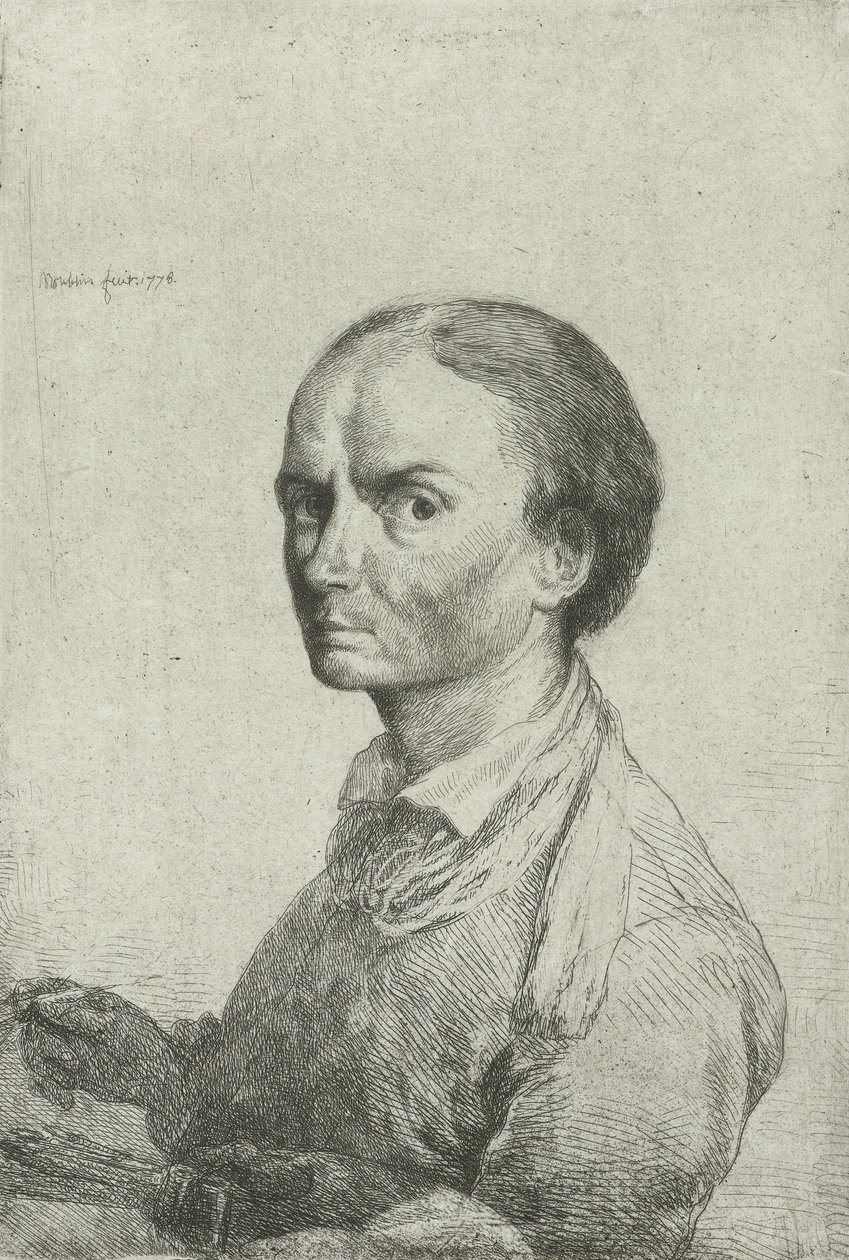 Jean Pierre Norblin de la Gourdaineの自画像 作： ジャン・ピエール・ノルブリン