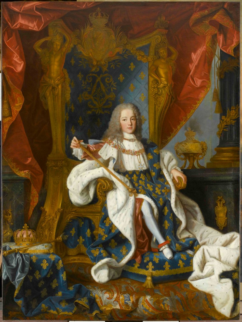1719 年 9 歳のフランス王ルイ 15 世 (1710 ～ 1774 年) の肖像画。 作： ジャン・ランク