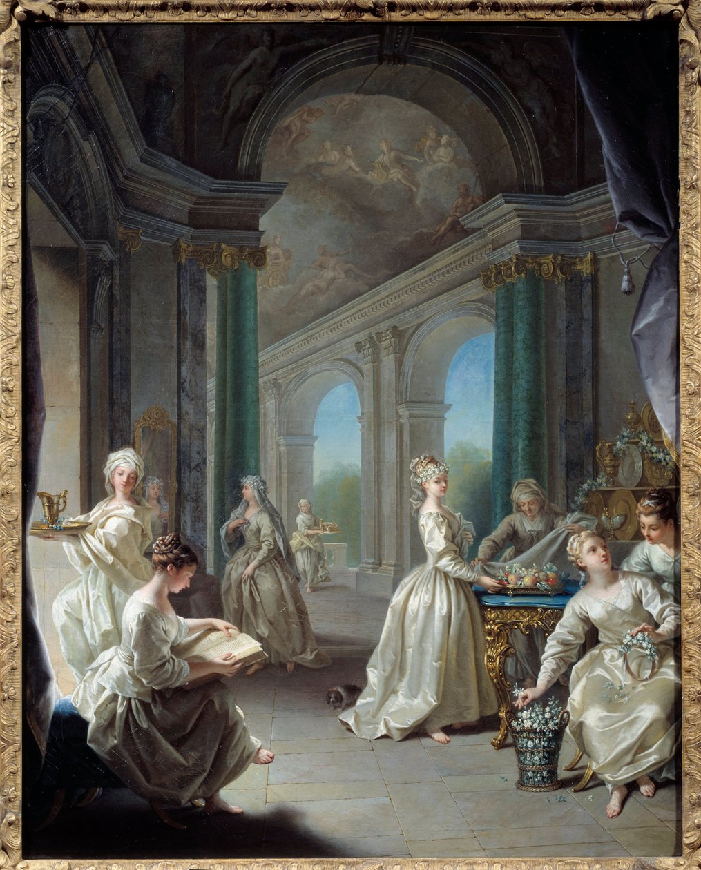現代の処女。ジャン・ラオウ（1677-1734）の絵画 作： ジャン・ラウ