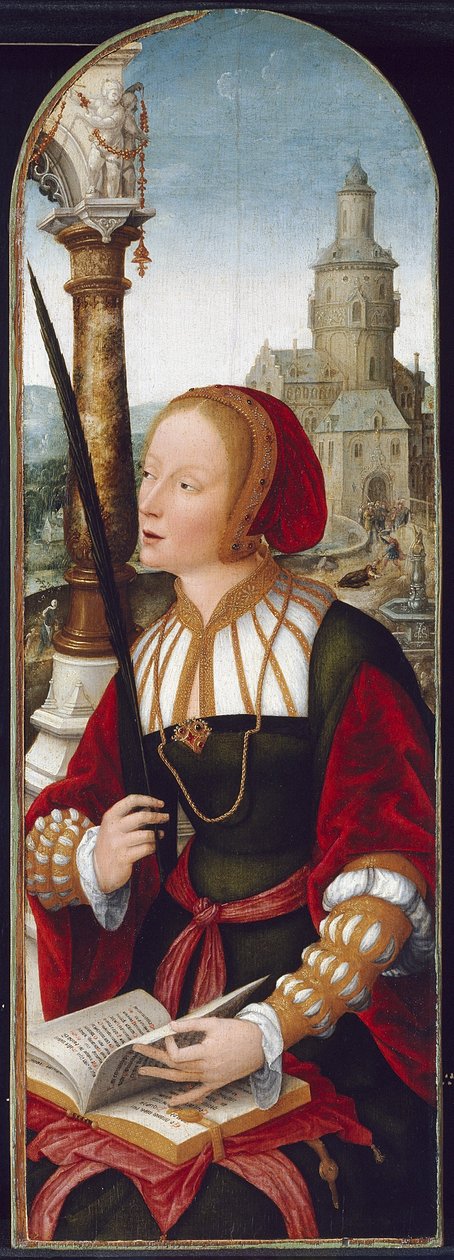セントバーバラ、1520年頃 作： ジャン・ザ・エルダー・ベルガンベ