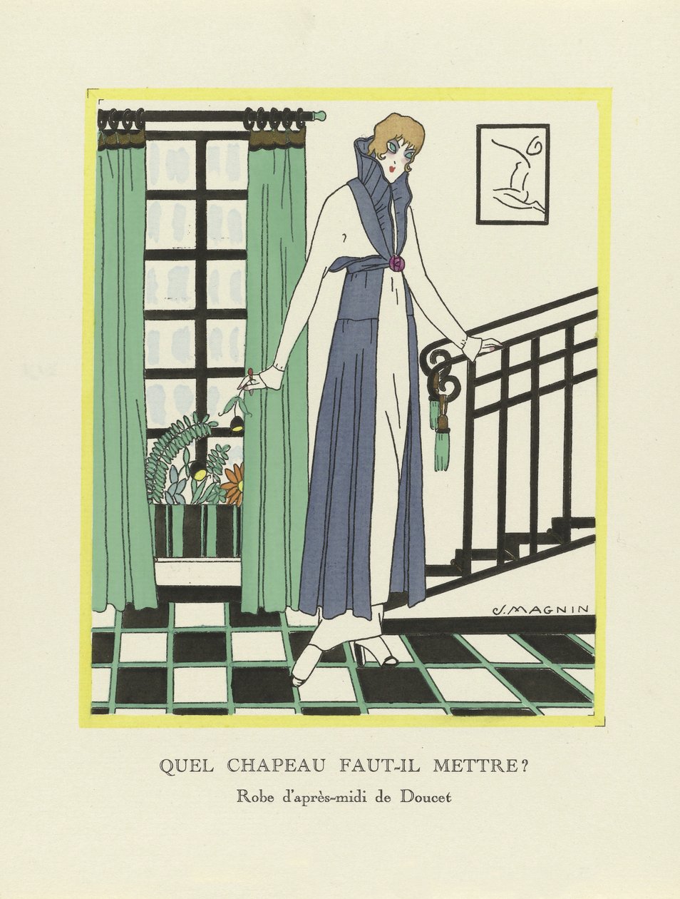 あなたはどの帽子を着るべきですか？、pub。 1914（ステンシルプリント） 作： ジャンヌ・マグニン