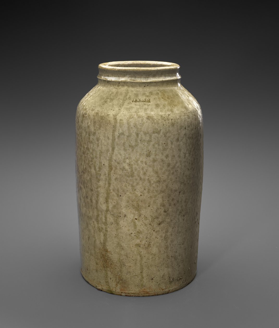 ジャー、c。 1850-1860（アルカリ釉石器） 作： ジェファーソンS.ナッシュ陶器