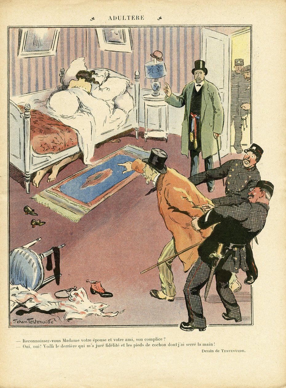 Le Lire』に掲載されたJehan Testevuide（1873-1924）のイラスト 作： ジェハン・テスヴイデ