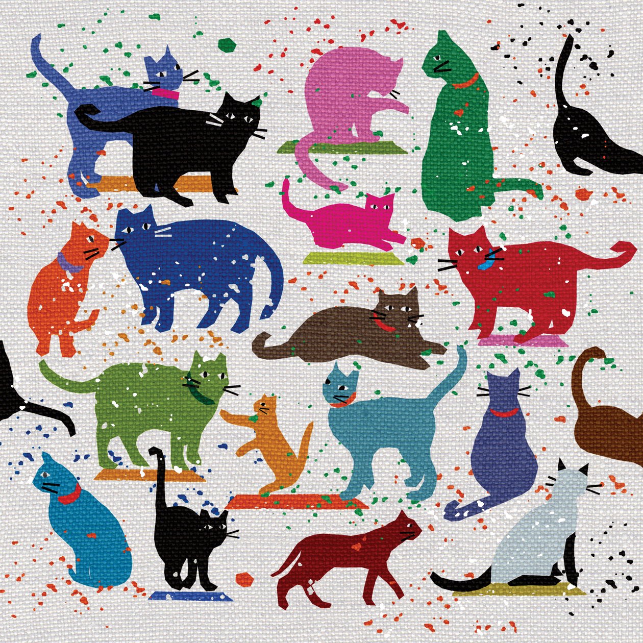 猫の愛、2022年（ミクストメディア） 作： ジェニー・フリーン