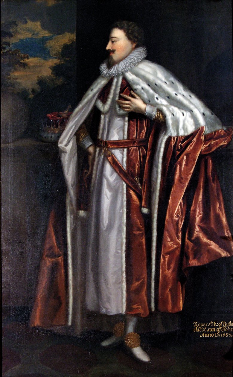 ロジャーマナーズ、ラトランド第5伯爵（1576-1612）、1675年頃 作： エレミアス・ファン・デル・アイデン