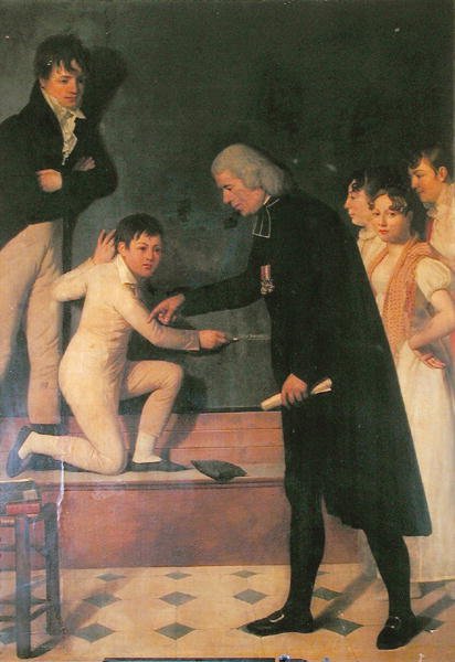 アッベ・ロッシュ＝アンブロワーズ・キュクロン・シカール（1742-1822）子供に手話を教える（油彩・キャンバス） 作： ジェローム・マルタン・ラングロワ