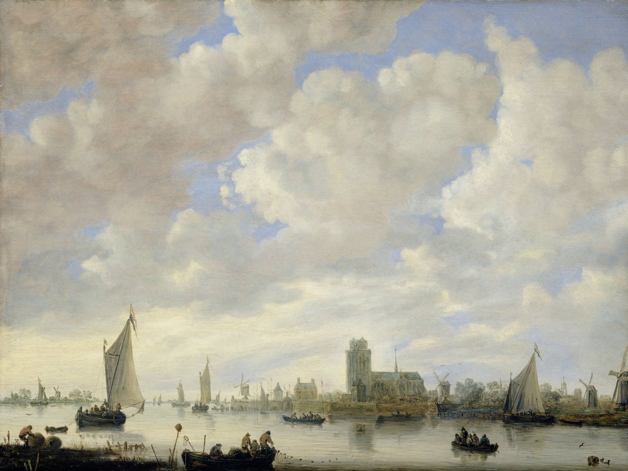 ドルドレヒト沖のメルヴェーデの眺め 作： Jeronymus van Diest（II）（帰属）