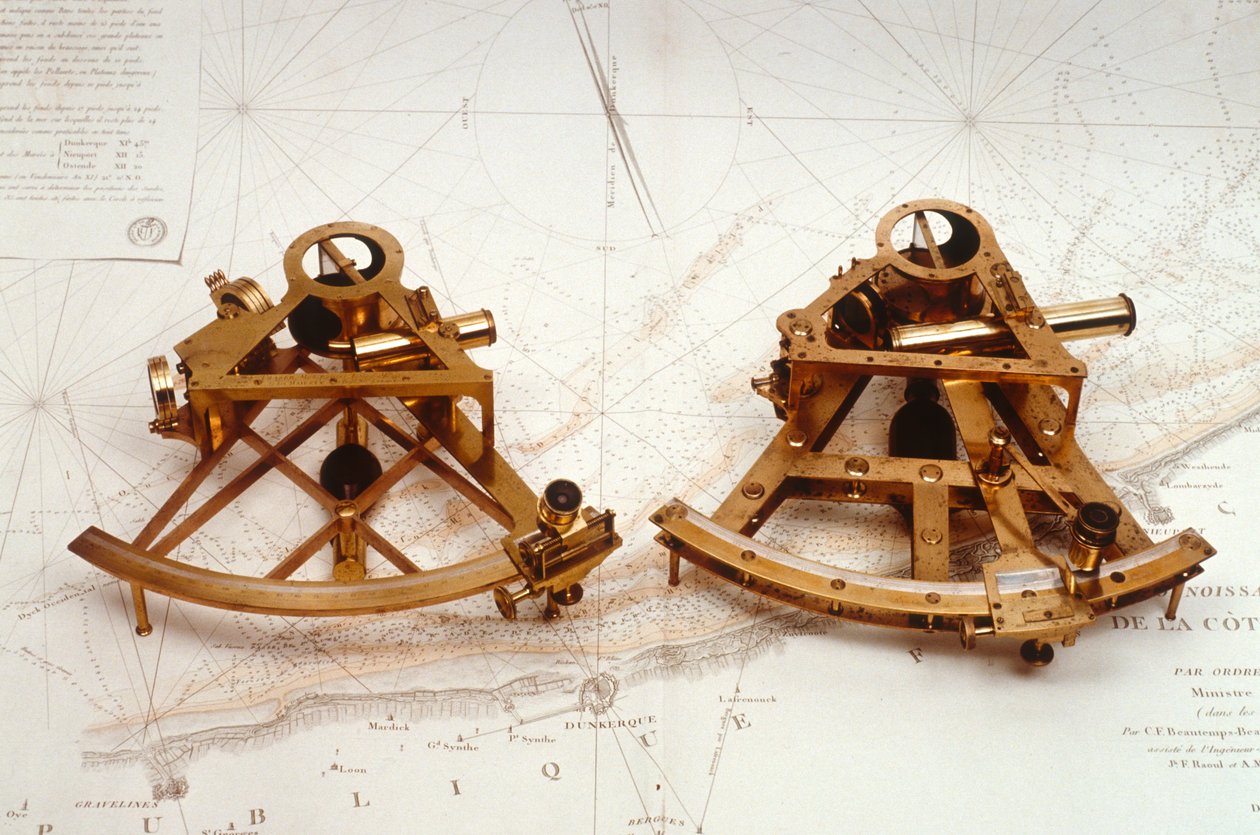 橋型六分儀、1780年頃（真鍮） 作： ジェシー・ラムスデン