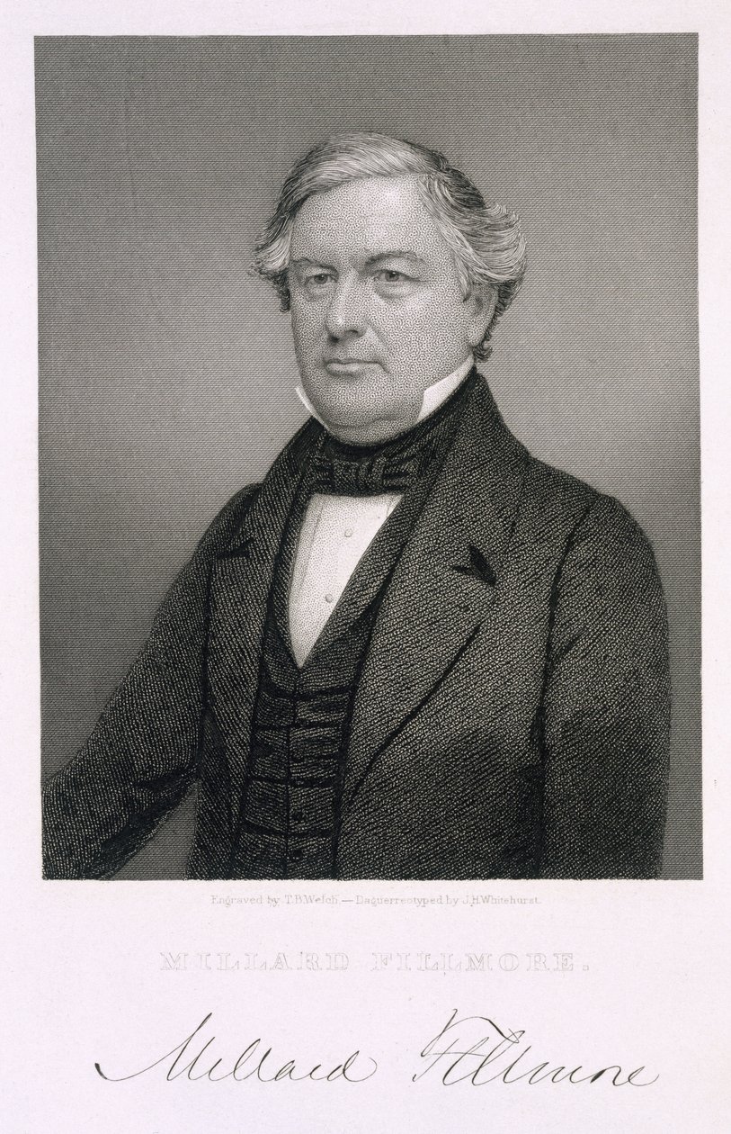 ミラードフィルモア、ダゲレオタイプの後にトーマスB.ウェルチ（1814-74）によって彫刻 作： ジェシー・H・ホワイトハースト