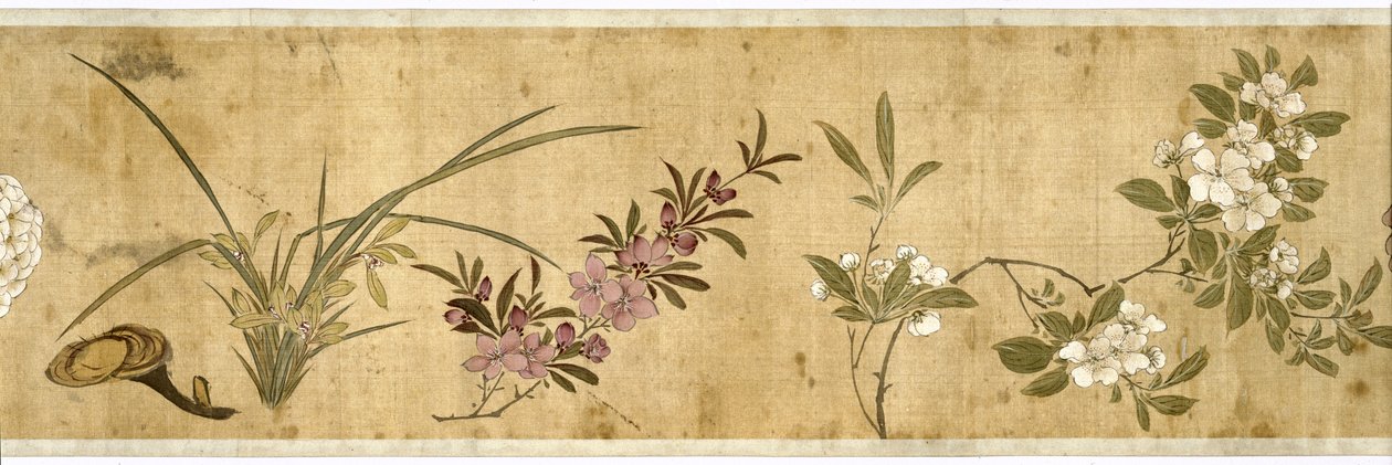 百花、17世紀初頭（シルク塗装）（詳細：207347-58も参照） 作： ジアヤン・チェン