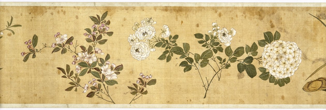百花、17世紀初頭（シルク塗装）（詳細：207347-58も参照） 作： ジアヤン・チェン