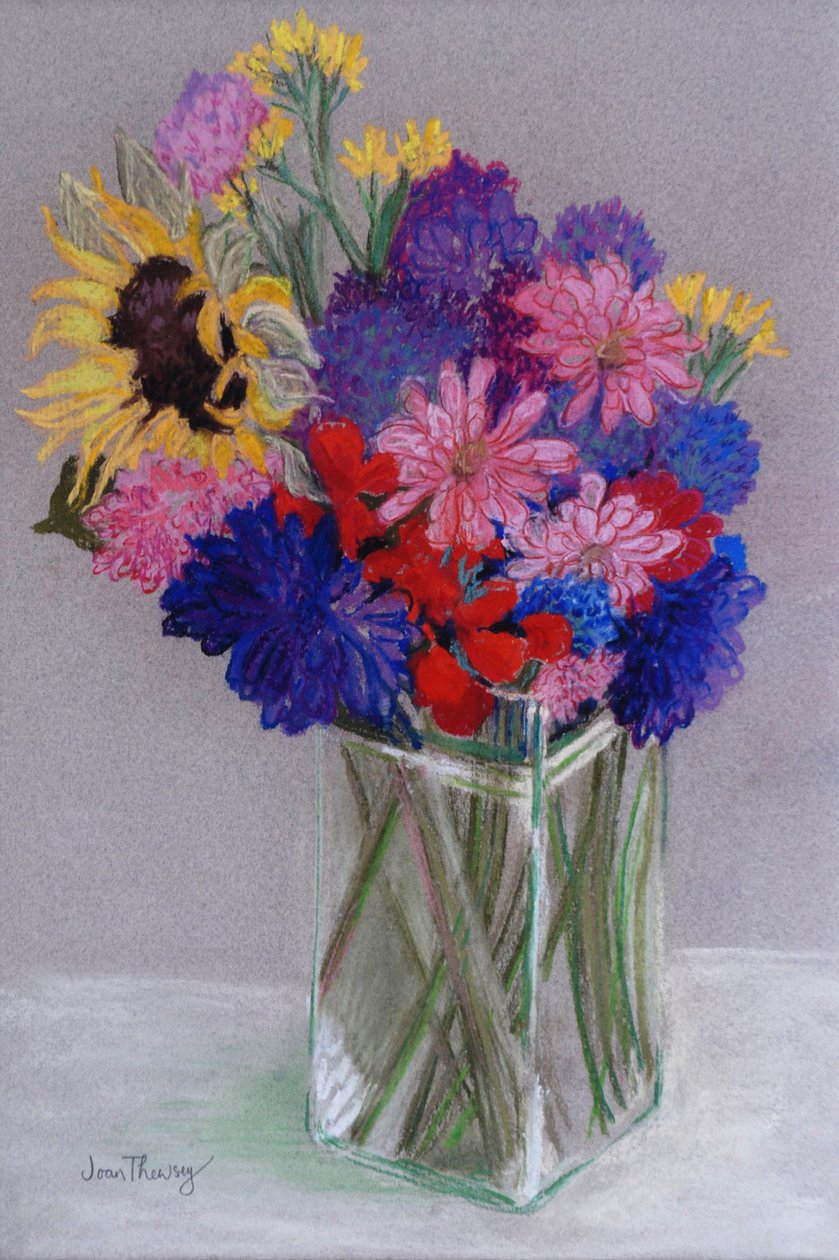 ヤンの花2010、（パステル） 作： Joan Thewsey