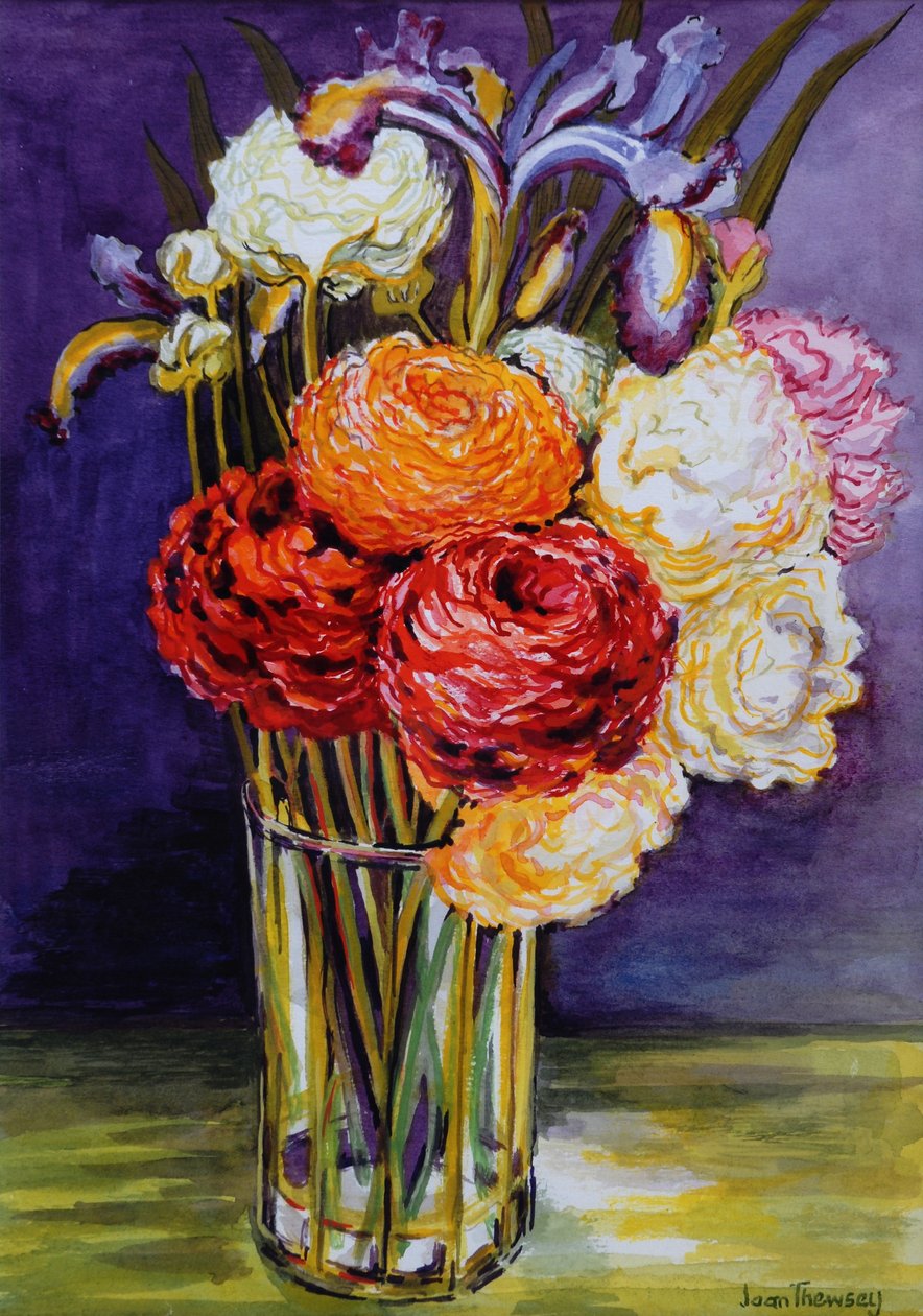 Glass 2000のラナンキュラス 作： Joan Thewsey