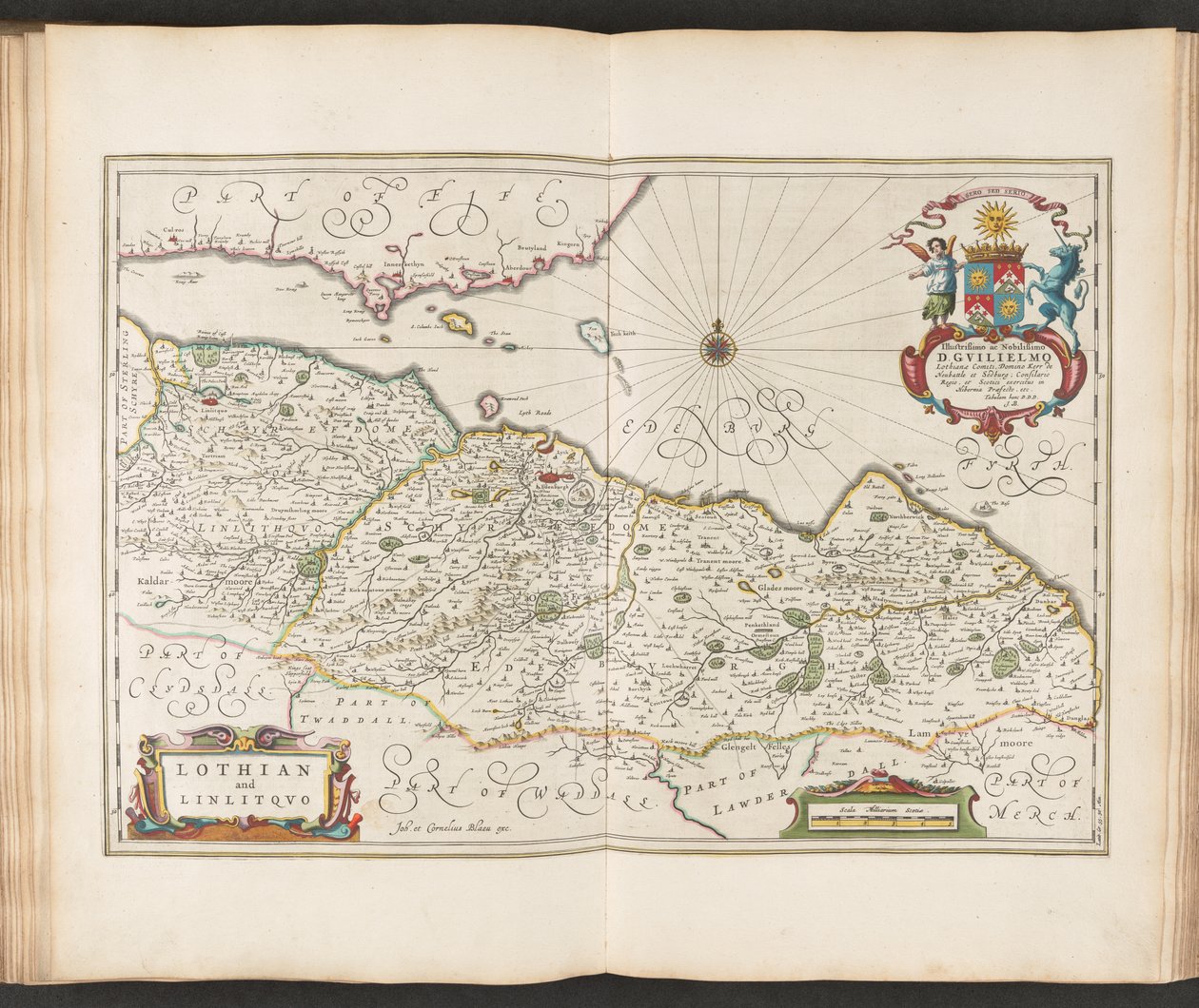「ギル」よりロージアンとリンリトコ。 Joannis Blaeu Theatrvm Orbis Terrarvm、または New Atlas です。 パート 5
