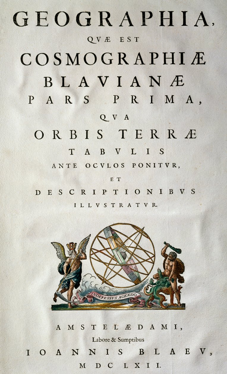 ジョアン・ブラウ（1596-1673）のアトラス「Atlas Maior, sive cosmografphiae Blaviana」。 作： Joan Blaeu