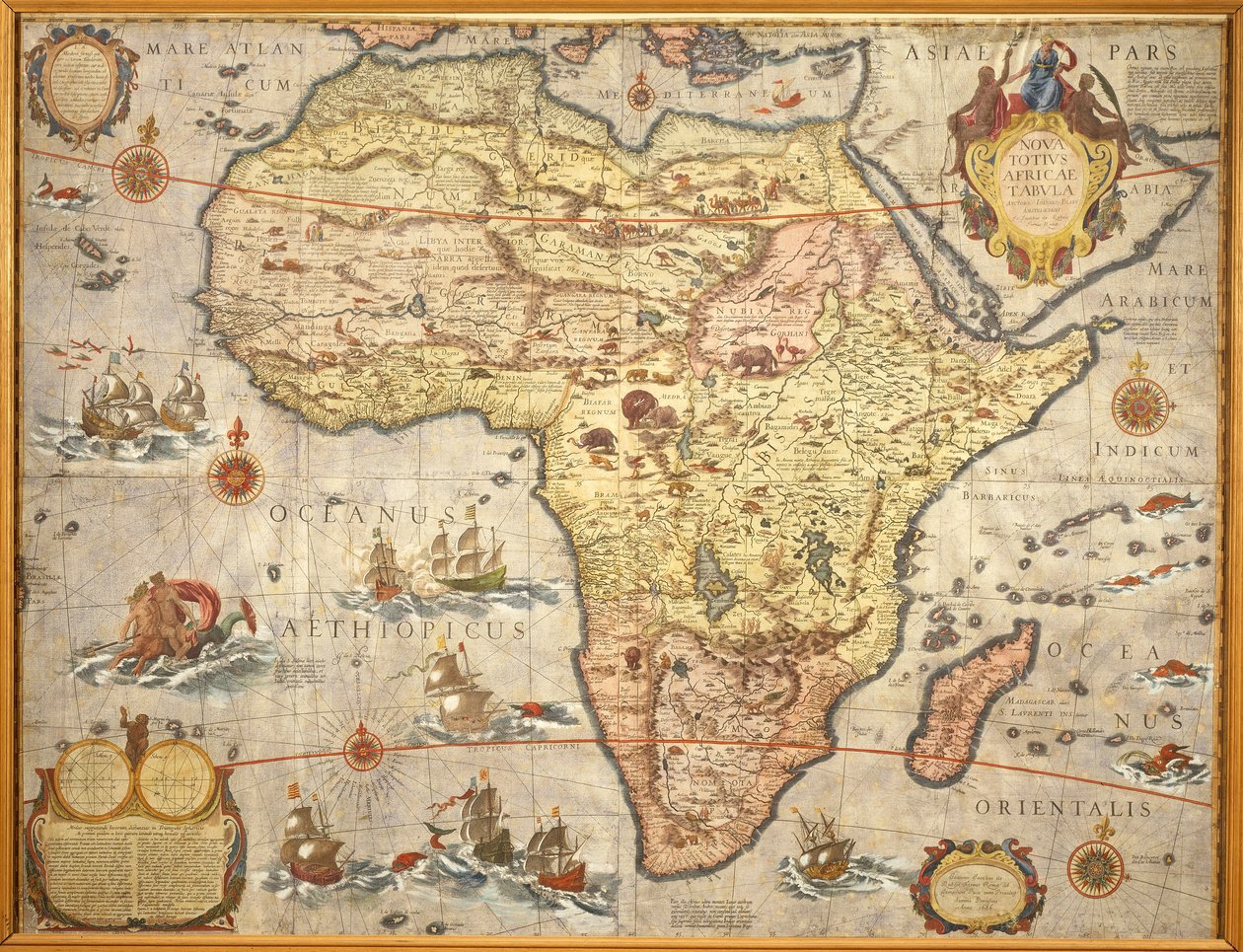 Joan Blaeuによる1686年のアフリカの地図 作： Joan Blaeu