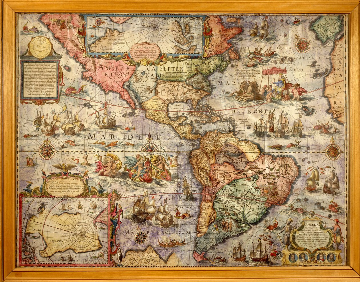 Joan Blaeu氏が作成したアメリカの地図 作： Joan Blaeu