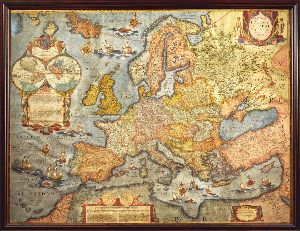 ヨーロッパの地図 1686年 Joan Blaeu著 作： Joan Blaeu