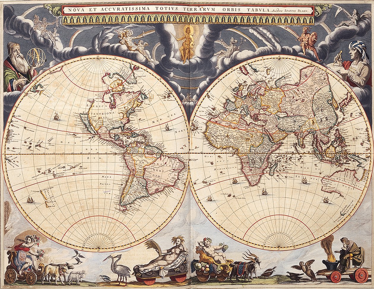 世界地図（Blaeu Atlasより | Joan Blaeu