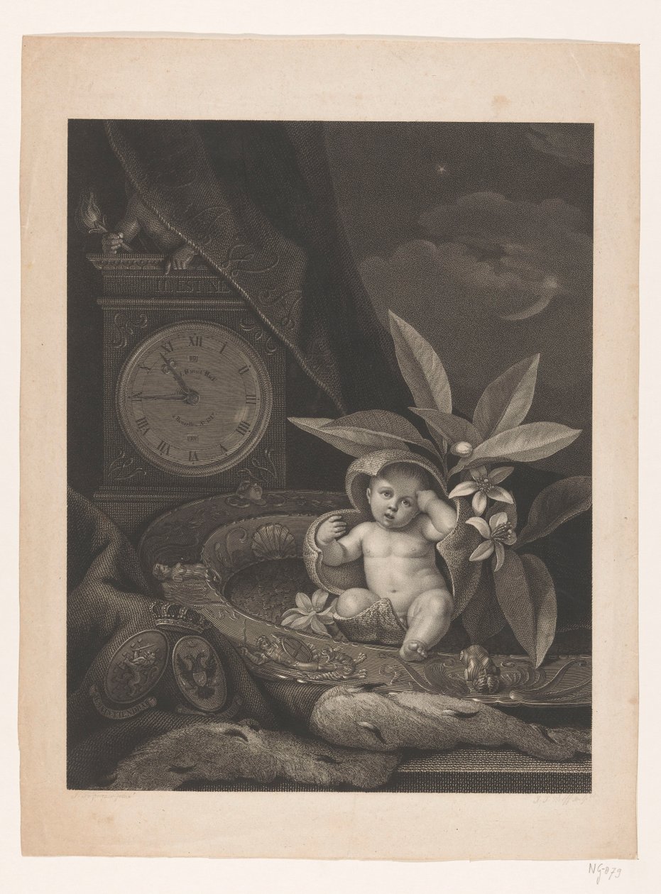 後のウィリアム 3 世の誕生、1817 年 作： Joannes Josephus Wolff