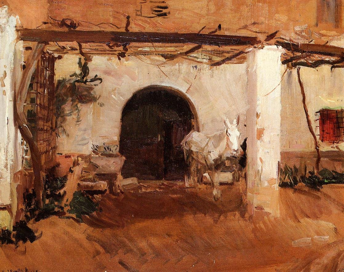 Huerta House、バレンシア 作： JoaquínSorolla