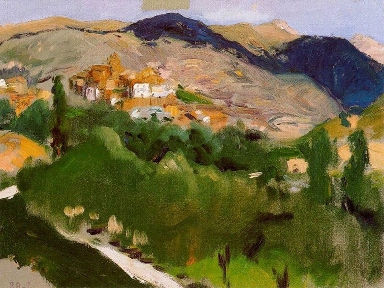 モンタナス・デ・ジャカン英語：ジャカンの山 作： JoaquínSorolla