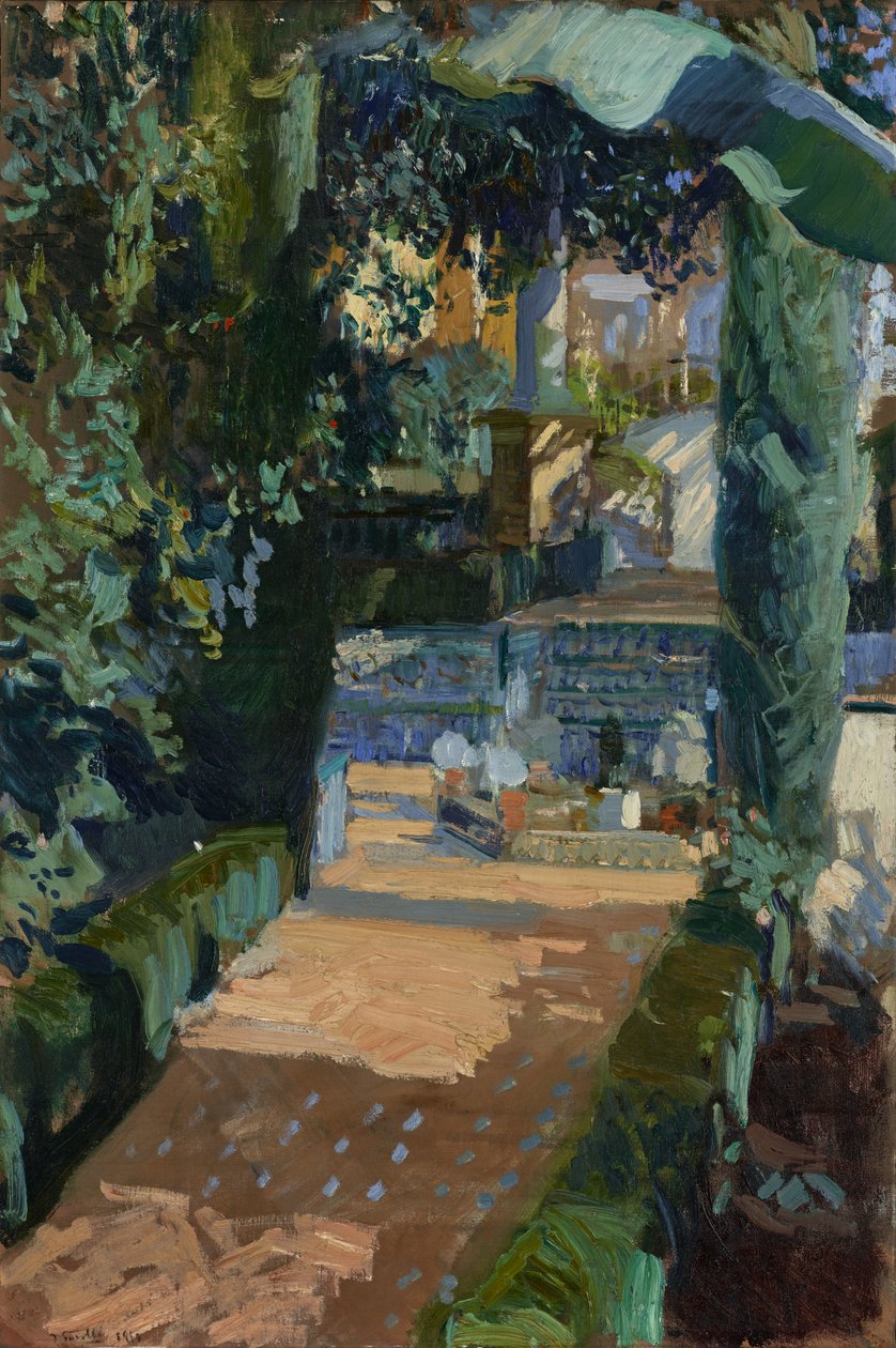 舞踏会、アルカサル、セビリア、1910 作： JoaquínSorolla