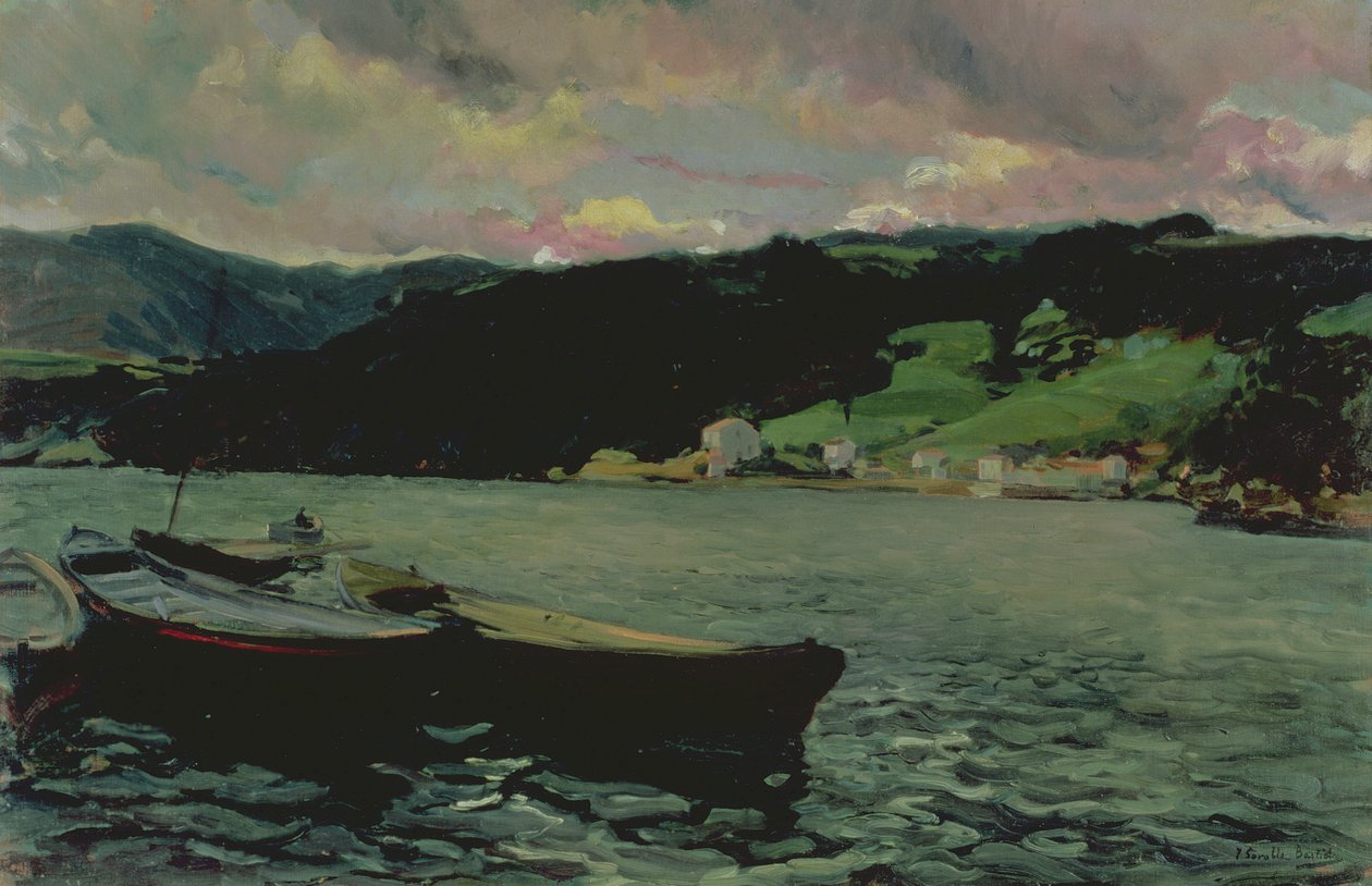 アストゥリアスのナロン河口 作： JoaquínSorolla
