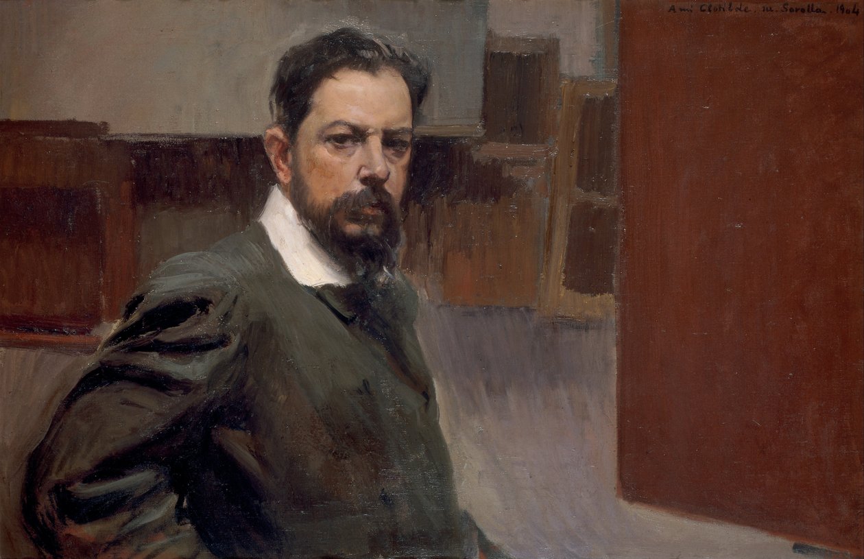 自画像 作： JoaquínSorolla