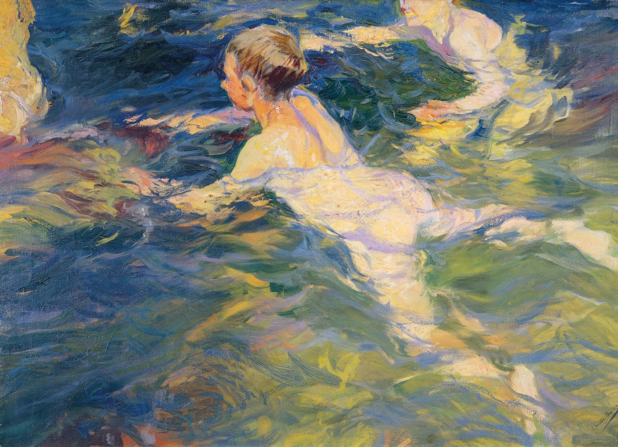 スイマー、ヤベア 作： JoaquínSorolla