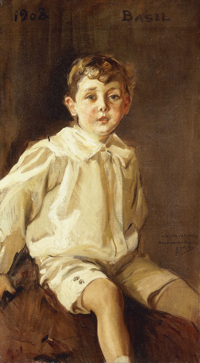 バジルマンディの肖像画、1908年 作： JoaquínSorolla