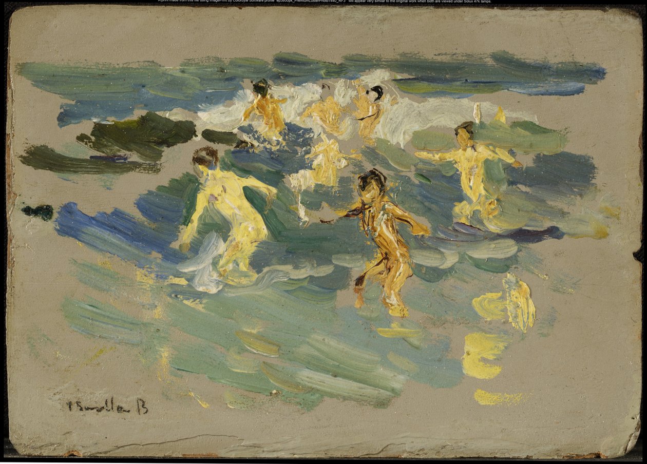 バレンシアのビーチ、1904年頃 作： JoaquínSorolla