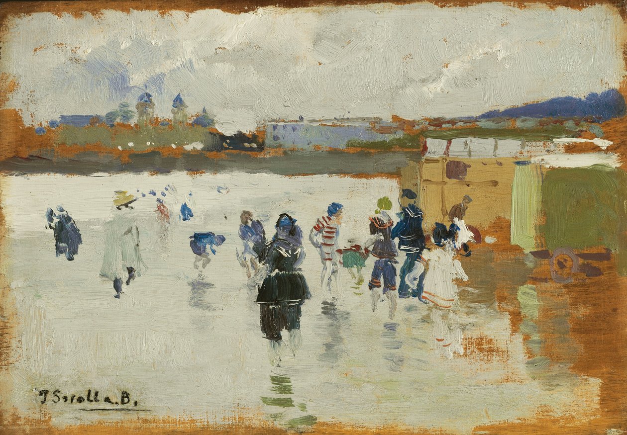 ラコンチャビーチ、サンセバスチャン、1906 作： JoaquínSorolla